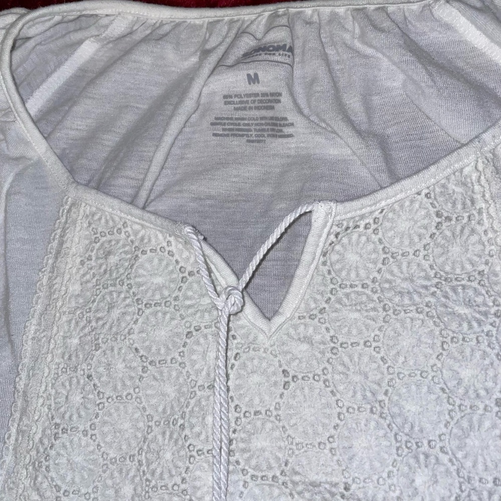 Women's Medium Sonoma White Top Blouse